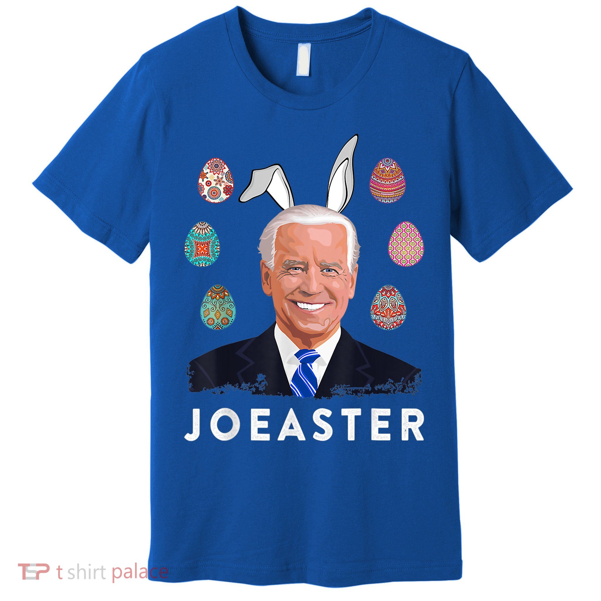 Funny Joe Biden Easter Bunny Eggs Pun Premium T-Shirt