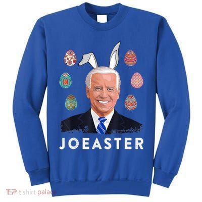 Funny Joe Biden Easter Bunny Eggs Pun Tall Sweatshirt