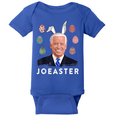 Funny Joe Biden Easter Bunny Eggs Pun Baby Bodysuit