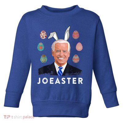 Funny Joe Biden Easter Bunny Eggs Pun Toddler Sweatshirt