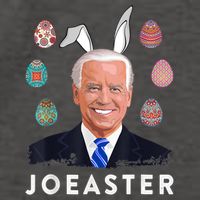 Funny Joe Biden Easter Bunny Eggs Pun Vector Backpack