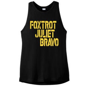 Foxtrot Juliet Bravo Ladies PosiCharge Tri-Blend Wicking Tank