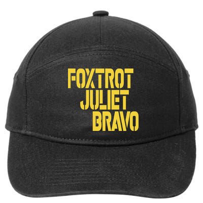 Foxtrot Juliet Bravo 7-Panel Snapback Hat