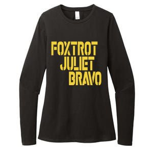 Foxtrot Juliet Bravo Womens CVC Long Sleeve Shirt