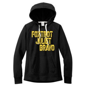 Foxtrot Juliet Bravo Women's Fleece Hoodie