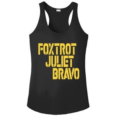 Foxtrot Juliet Bravo Ladies PosiCharge Competitor Racerback Tank