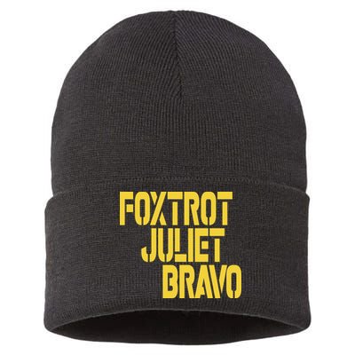 Foxtrot Juliet Bravo Sustainable Knit Beanie