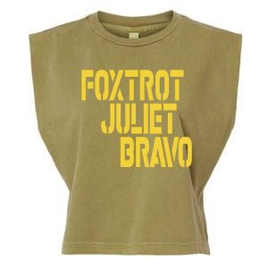 Foxtrot Juliet Bravo Garment-Dyed Women's Muscle Tee