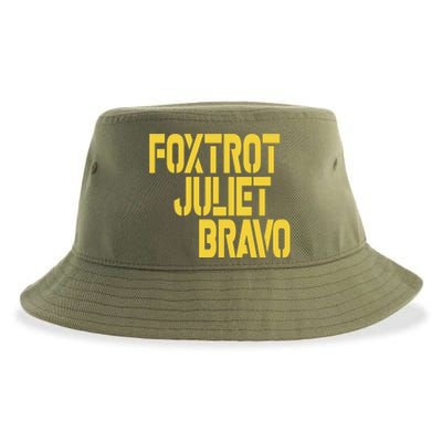 Foxtrot Juliet Bravo Sustainable Bucket Hat