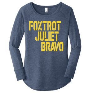 Foxtrot Juliet Bravo Women's Perfect Tri Tunic Long Sleeve Shirt