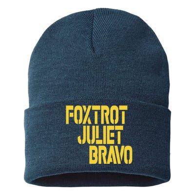 Foxtrot Juliet Bravo Sustainable Knit Beanie