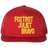 Foxtrot Juliet Bravo Flatbill Hat