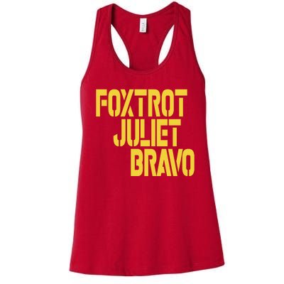 Foxtrot Juliet Bravo Women's Racerback Tank