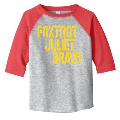 Foxtrot Juliet Bravo Toddler Fine Jersey T-Shirt