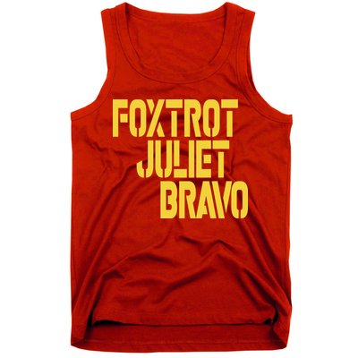 Foxtrot Juliet Bravo Tank Top