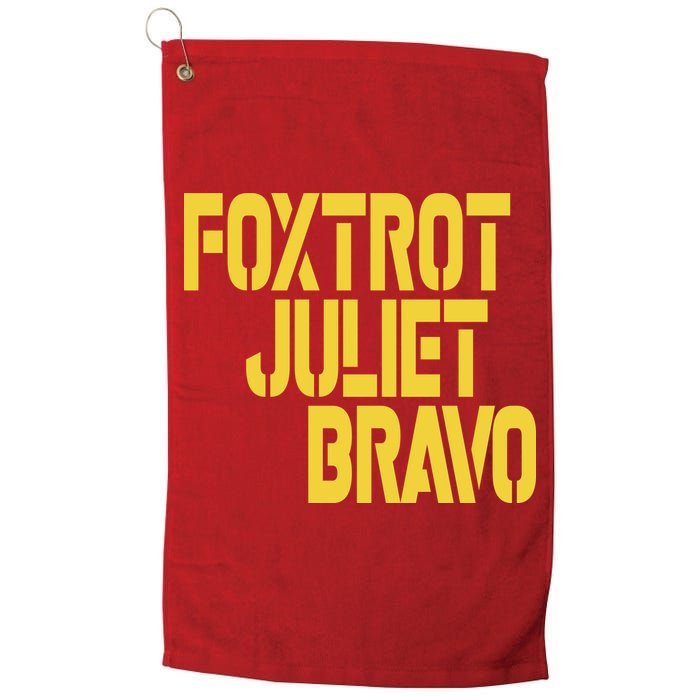 Foxtrot Juliet Bravo Golf Towel