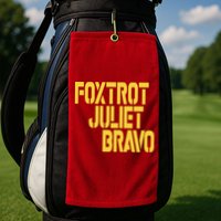 Foxtrot Juliet Bravo Golf Towel