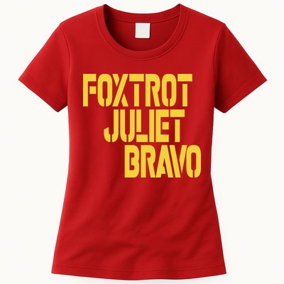 Foxtrot Juliet Bravo Womens T-Shirt