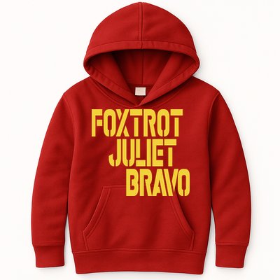Foxtrot Juliet Bravo Kids Hoodie