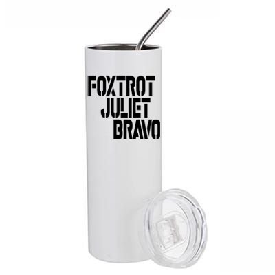 Foxtrot Juliet Bravo Stainless Steel Tumbler