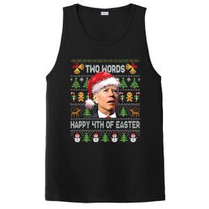 Funny Joe Biden Two Words Happy 4th Of Easter Christmas PosiCharge Competitor Tank