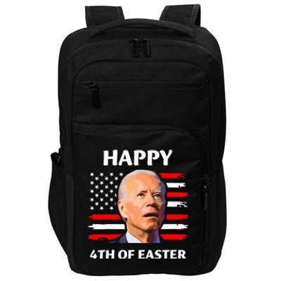 Funny Joe Biden Happy 4th Of Easter Confused 4th Of July Impact Tech Backpack