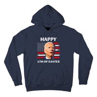 Funny Joe Biden Happy 4th Of Easter Confused 4th Of July Hoodie