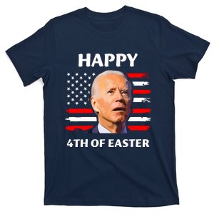 Funny Joe Biden Happy 4th Of Easter Confused 4th Of July T-Shirt