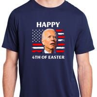 Funny Joe Biden Happy 4th Of Easter Confused 4th Of July Adult ChromaSoft Performance T-Shirt