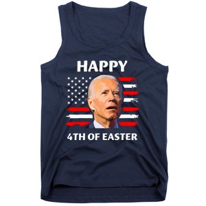 Funny Joe Biden Happy 4th Of Easter Confused 4th Of July Tank Top