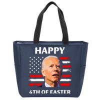 Funny Joe Biden Happy 4th Of Easter Confused 4th Of July Zip Tote Bag