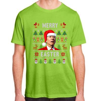 Funny Joe Biden Happy Easter Ugly Christmas Sweater Adult ChromaSoft Performance T-Shirt