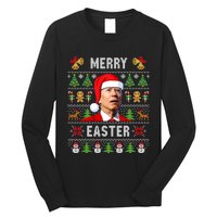 Funny Joe Biden Happy Easter Ugly Christmas Sweater Long Sleeve Shirt