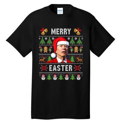 Funny Joe Biden Happy Easter Ugly Christmas Sweater Tall T-Shirt