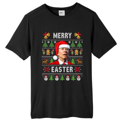 Funny Joe Biden Happy Easter Ugly Christmas Sweater Tall Fusion ChromaSoft Performance T-Shirt