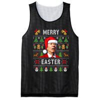 Funny Joe Biden Happy Easter Ugly Christmas Sweater Mesh Reversible Basketball Jersey Tank