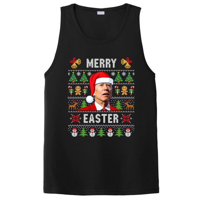 Funny Joe Biden Happy Easter Ugly Christmas Sweater PosiCharge Competitor Tank