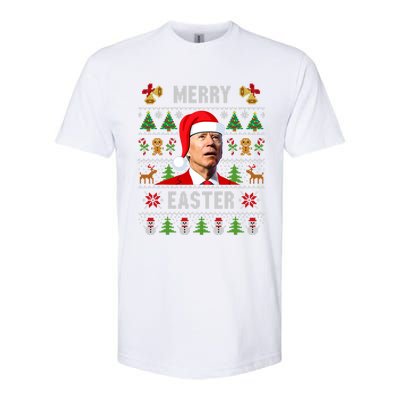 Funny Joe Biden Happy Easter Ugly Christmas Sweater Softstyle CVC T-Shirt