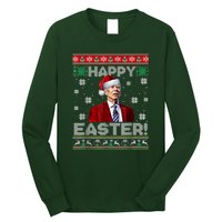 Funny Joe Biden Happy Easter Ugly Christmas Long Sleeve Shirt