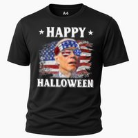Funny Joe Biden Happy Halloween Confused 4th Of July Cooling Performance Crew T-Shirt