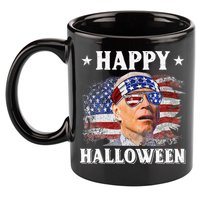 Funny Joe Biden Happy Halloween Confused 4th Of July 11oz C Handle Ceramic Mug