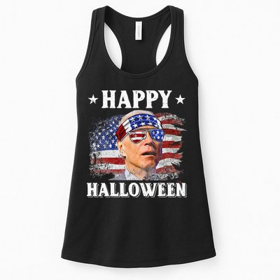 Funny Joe Biden Happy Halloween Confused 4th Of July Womens Tank Top