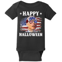 Funny Joe Biden Happy Halloween Confused 4th Of July Baby Bodysuit