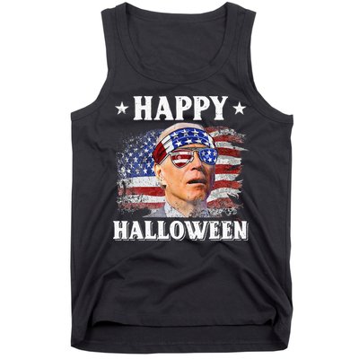 Funny Joe Biden Happy Halloween Confused 4th Of July Tank Top