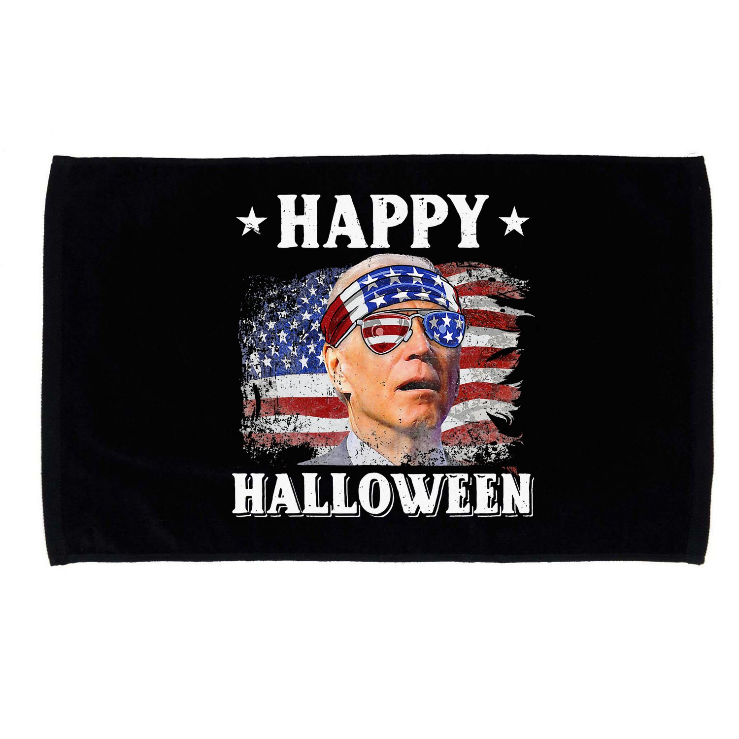 Funny Joe Biden Happy Halloween Confused 4th Of July Microfiber Hand Towel