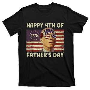 Funny Joe Biden Happy 4th Of Fathers Day Shirts 4th Of July T-Shirt