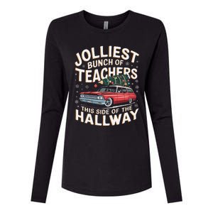 Funny Jolliest Bunch Of Teachers This Side Of The Hallway Womens Cotton Relaxed Long Sleeve T-Shirt