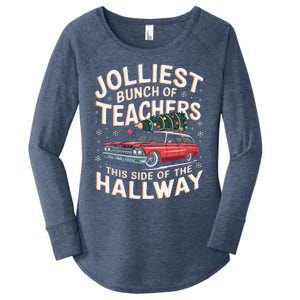 Funny Jolliest Bunch Of Teachers This Side Of The Hallway Women's Perfect Tri Tunic Long Sleeve Shirt