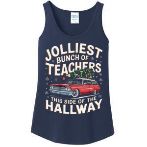 Funny Jolliest Bunch Of Teachers This Side Of The Hallway Ladies Essential Tank