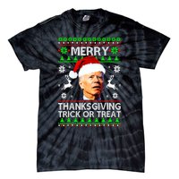 Funny Joe Biden Merry Thanksgiving Trick Or Treat Tie-Dye T-Shirt